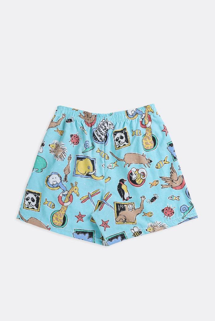 Frankie Unisex Rework Animal Print Boxer Shorts - XS L