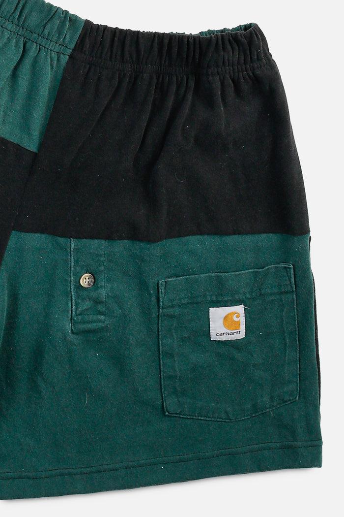 Frankie Unisex Rework Carhartt Patchwork Tee Shorts - M