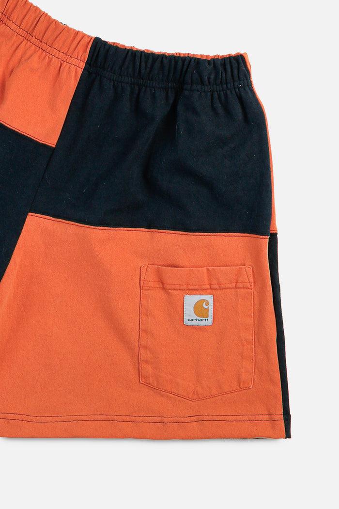 Frankie Unisex Rework Carhartt Patchwork Tee Shorts - M
