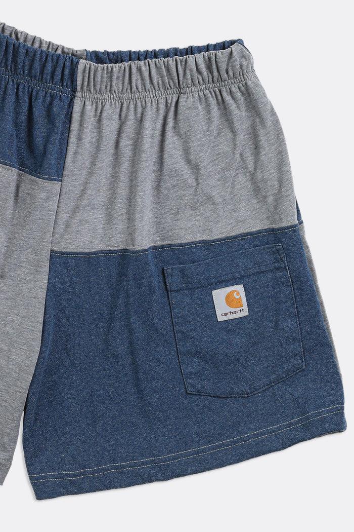Frankie Unisex Rework Carhartt Patchwork Tee Shorts - M