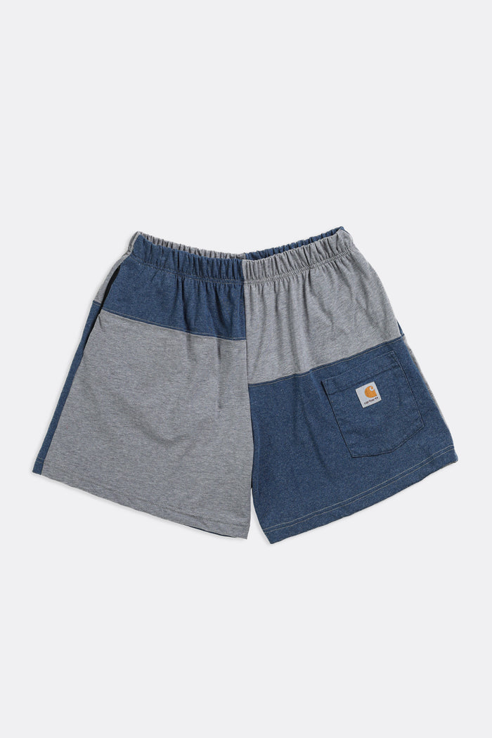 frankie Unisex Rework Carhartt Patchwork Tee Shorts - M