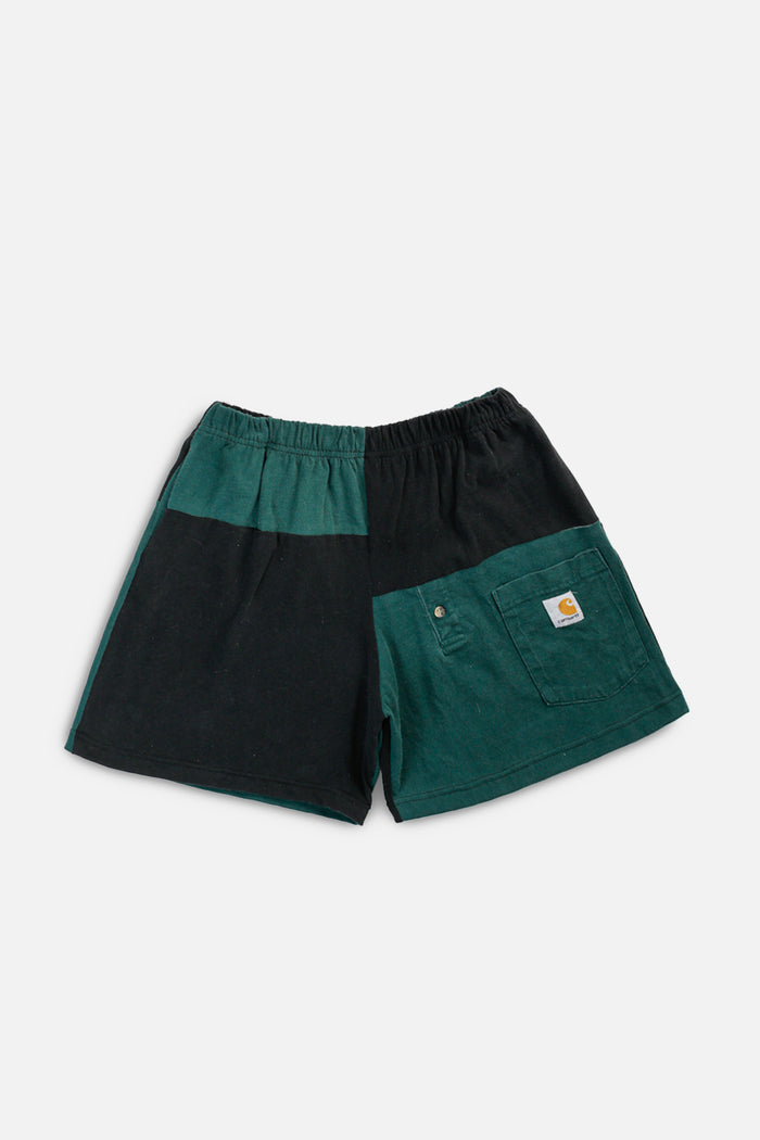 frankie Unisex Rework Carhartt Patchwork Tee Shorts - M