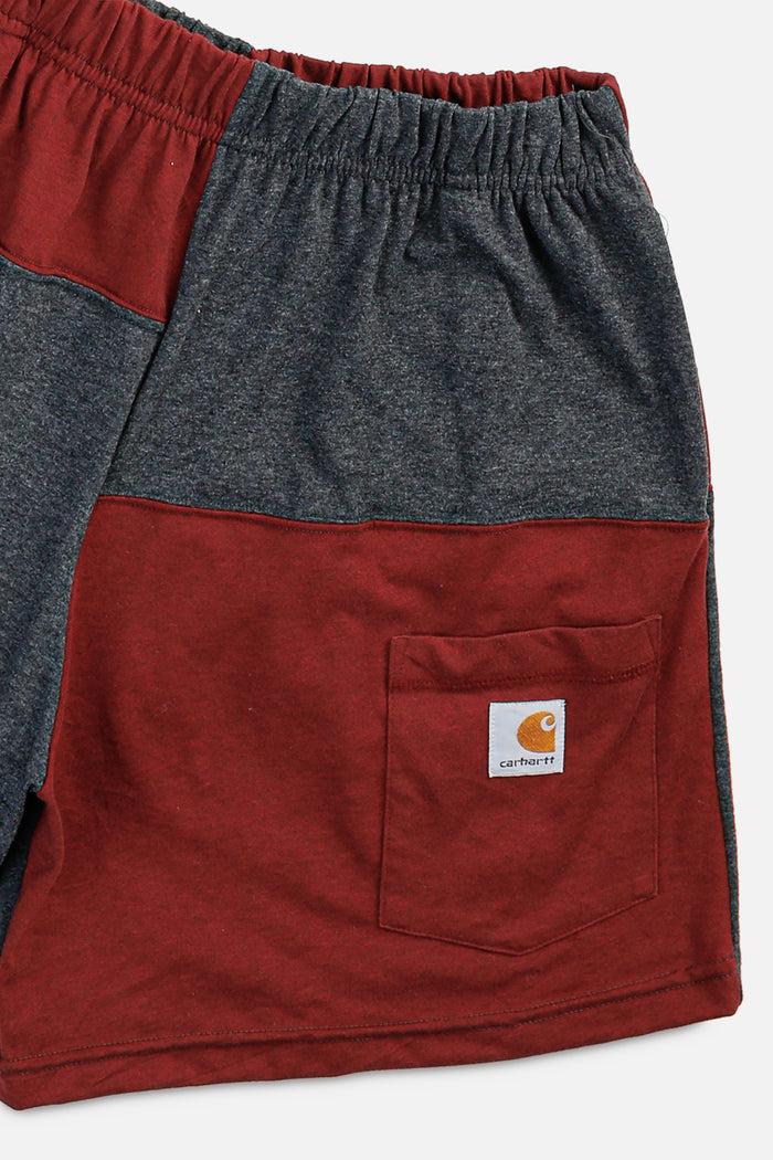 Frankie Unisex Rework Carhartt Patchwork Tee Shorts - S