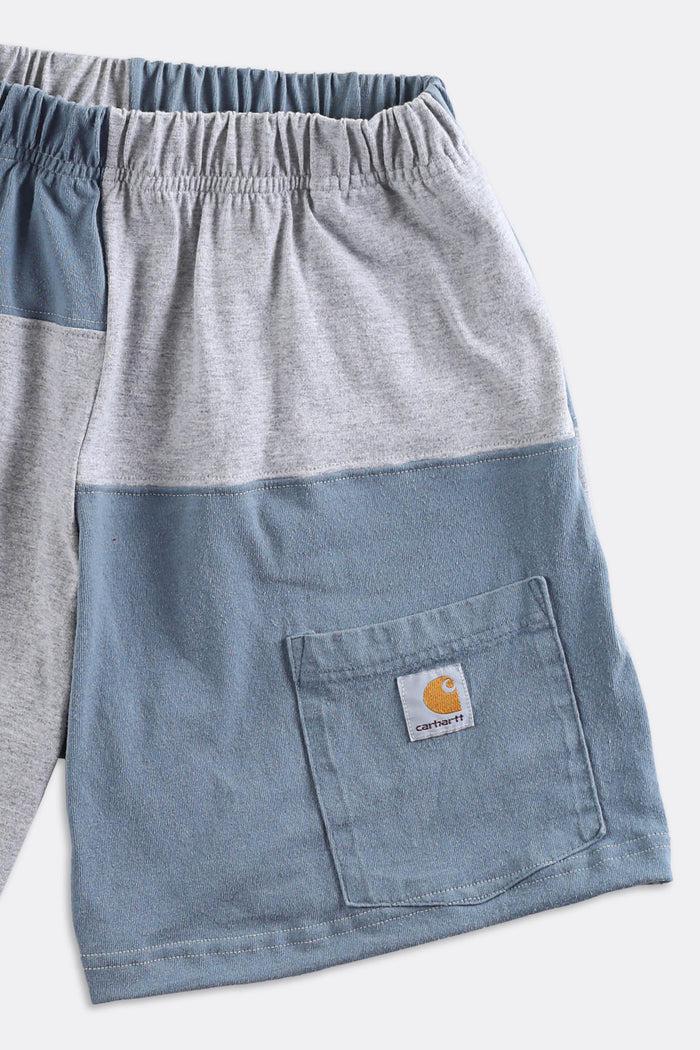 Frankie Unisex Rework Carhartt Patchwork Tee Shorts - Women-S Men-XS
