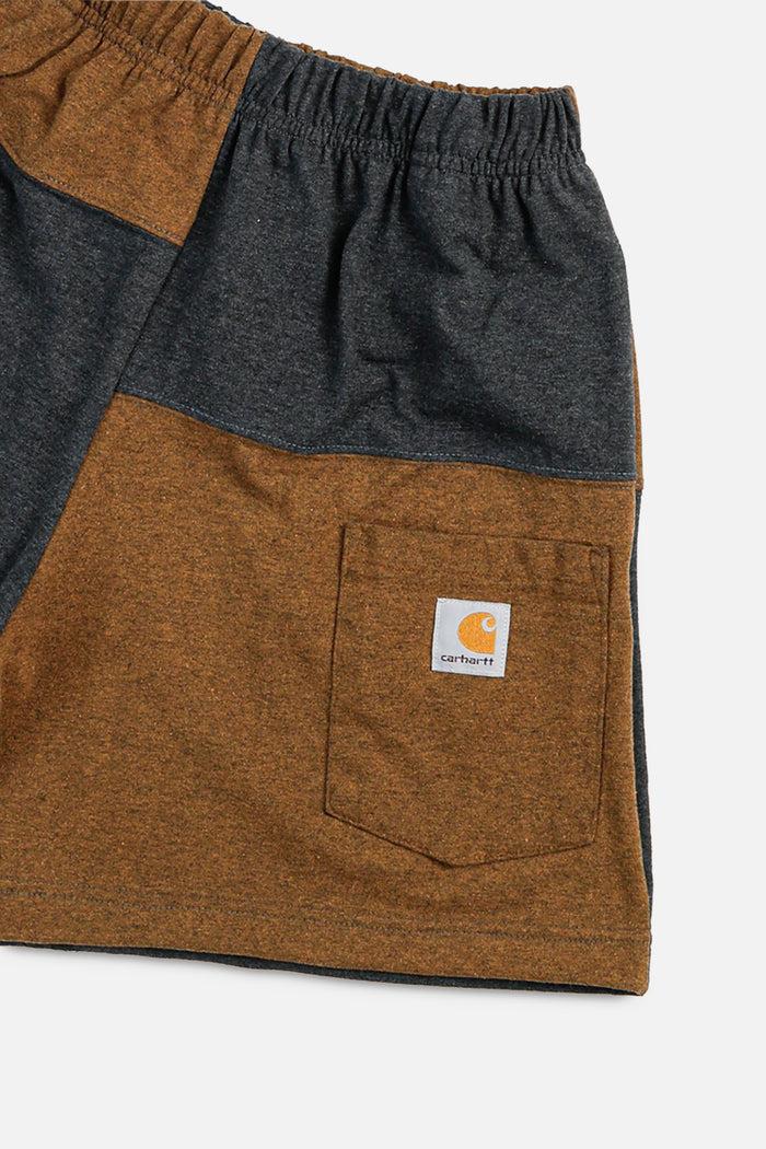 Frankie Unisex Rework Carhartt Patchwork Tee Shorts - XS