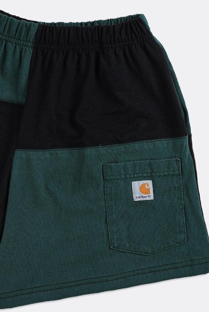Frankie Unisex Rework Carhartt Patchwork Tee Shorts - XS S M L XL