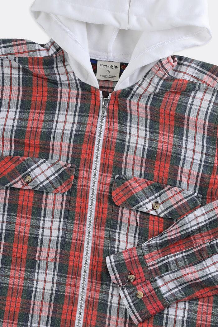 Frankie Unisex Rework Hooded Flannel - Women-S Men-XS