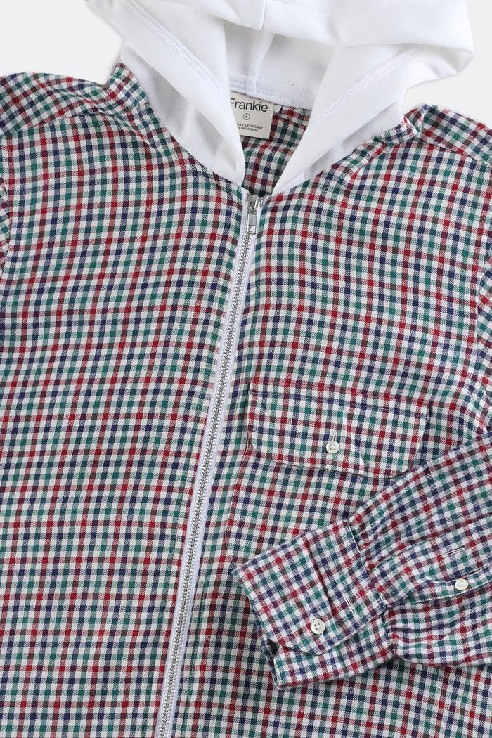 Frankie Unisex Rework Hooded Flannel - Women-S Men-XS