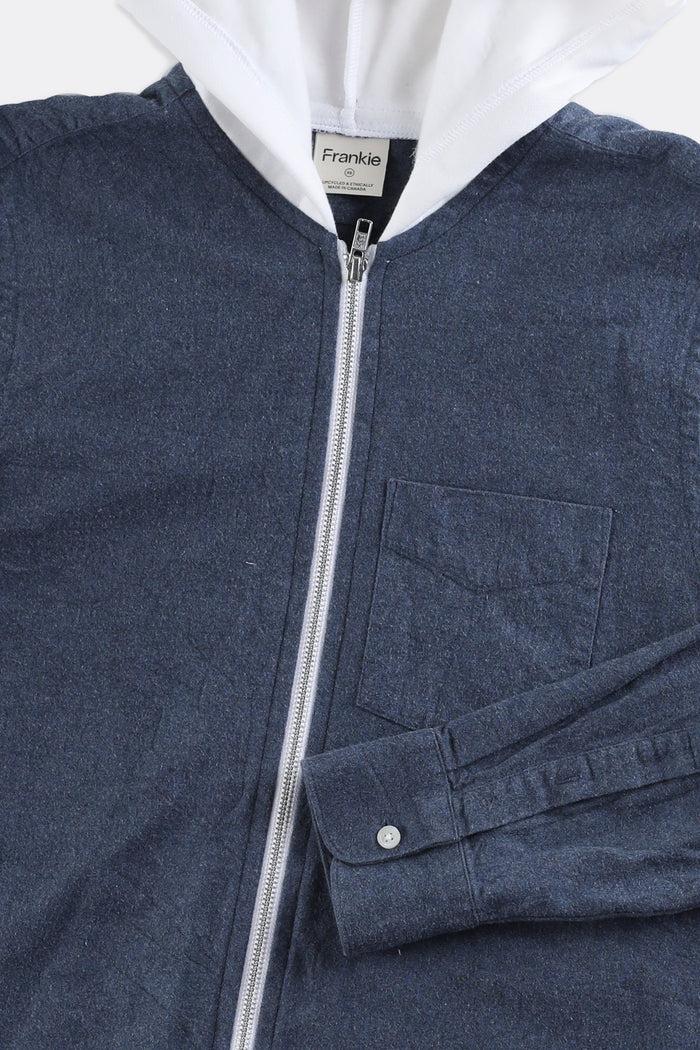 Frankie Unisex Rework Hooded Flannel - Women-XS Men-XXS