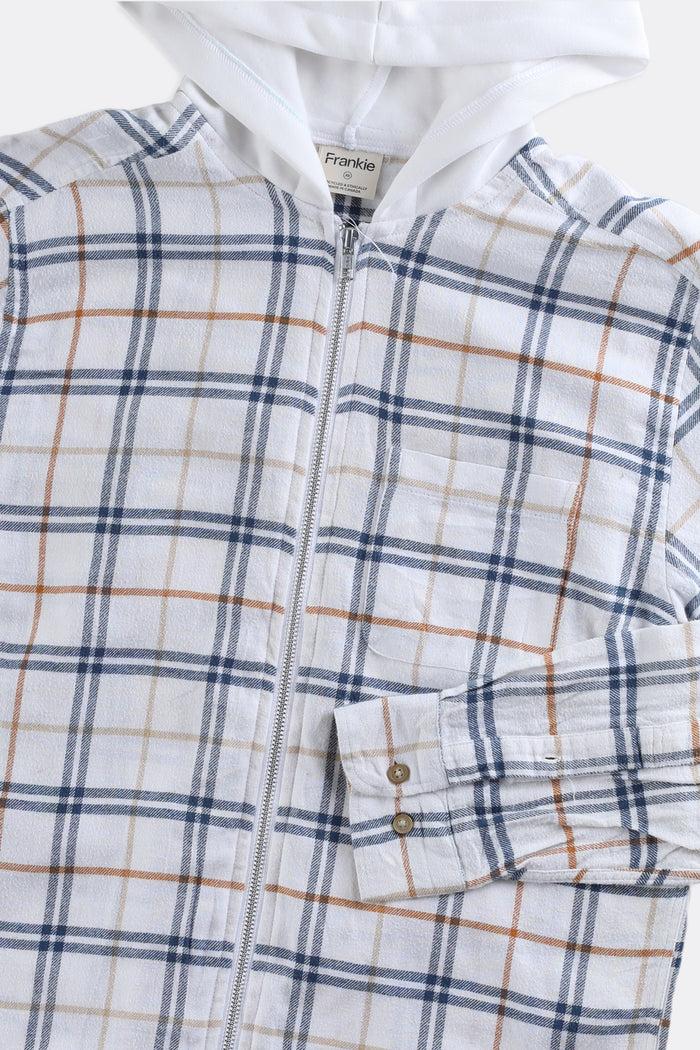 Frankie Unisex Rework Hooded Flannel - Women-XS Men-XXS