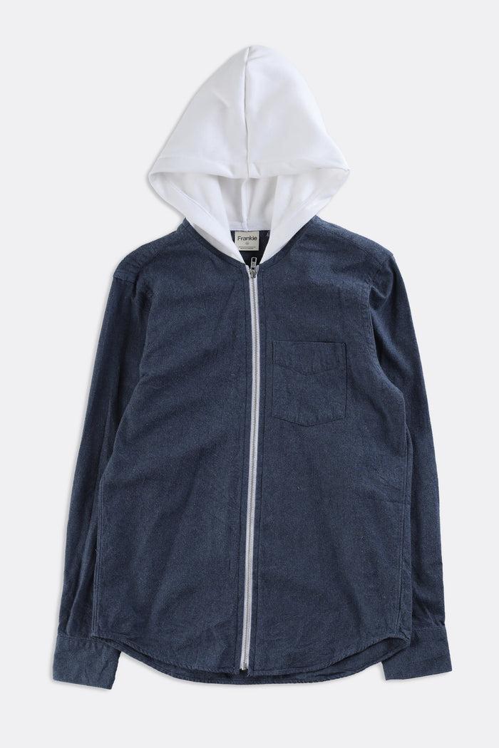 frankie Unisex Rework Hooded Flannel - Women-XS Men-XXS