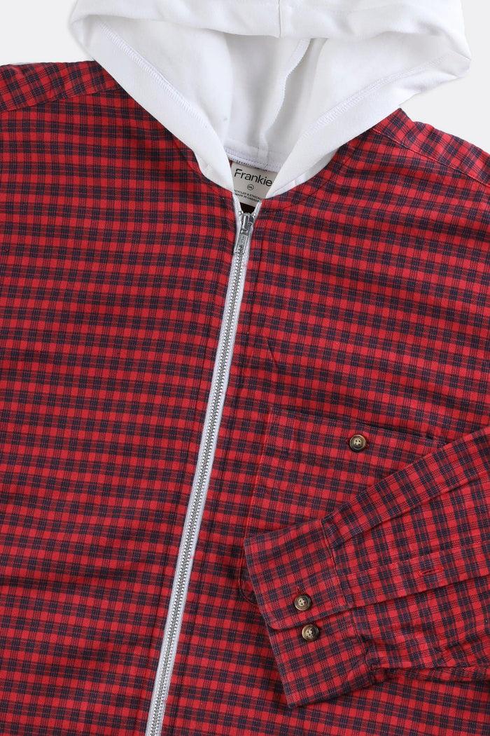 Frankie Unisex Rework Hooded Flannel - Women-XXL Men-XL