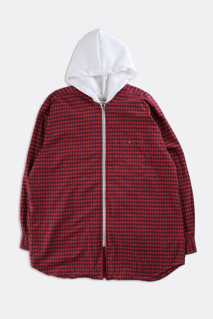 frankie Unisex Rework Hooded Flannel - Women-XXL Men-XL
