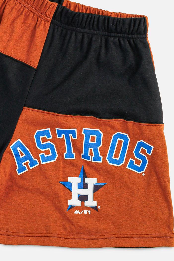 Frankie Unisex Rework Houston Astros MLB Patchwork Tee Shorts - M