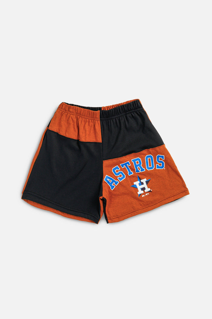 frankie Unisex Rework Houston Astros MLB Patchwork Tee Shorts - M
