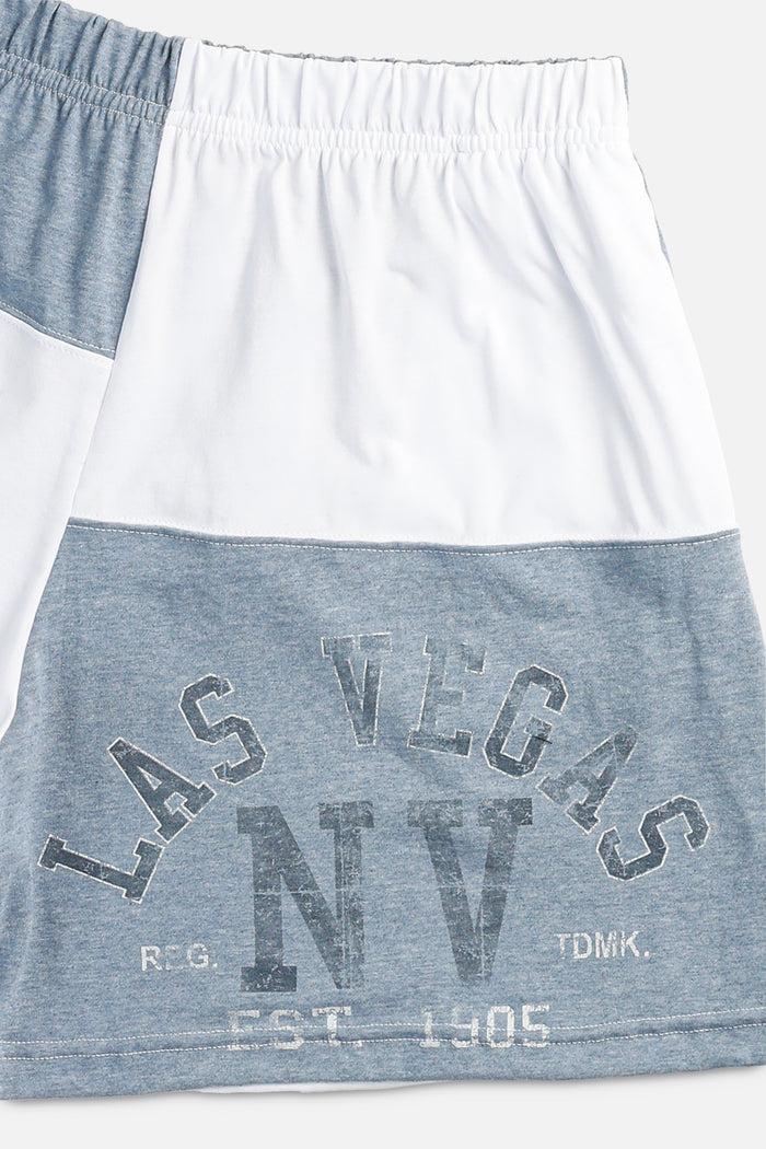 Frankie Unisex Rework Las Vegas Patchwork Tee Shorts - L