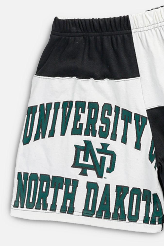 Frankie Unisex Rework North Dakota University Patchwork Tee Shorts - M
