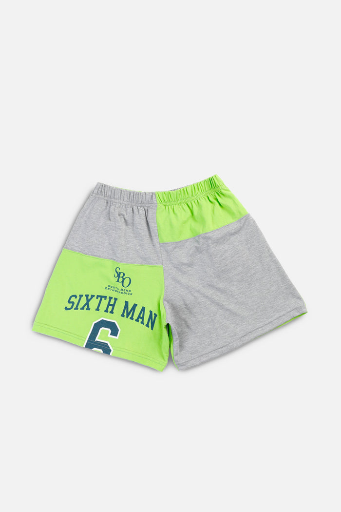 Frankie Unisex Rework Notre Dame Basketball Patchwork Tee Shorts - M