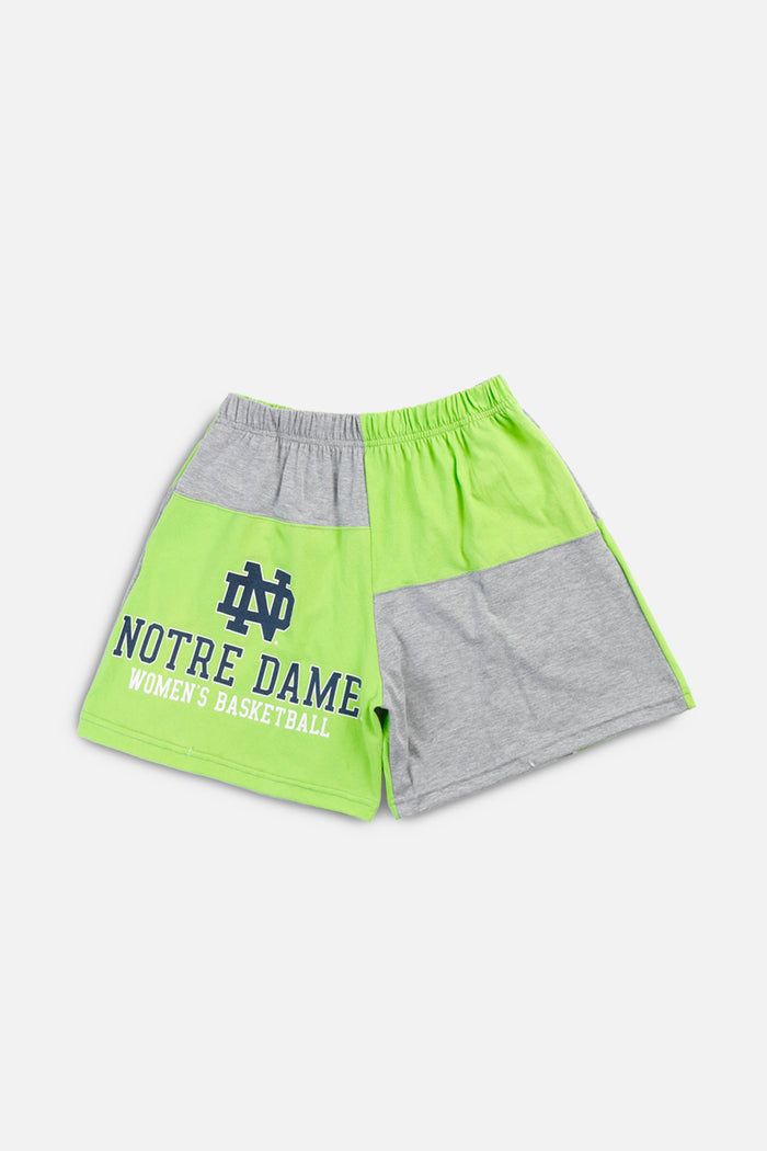 frankie Unisex Rework Notre Dame Basketball Patchwork Tee Shorts - M