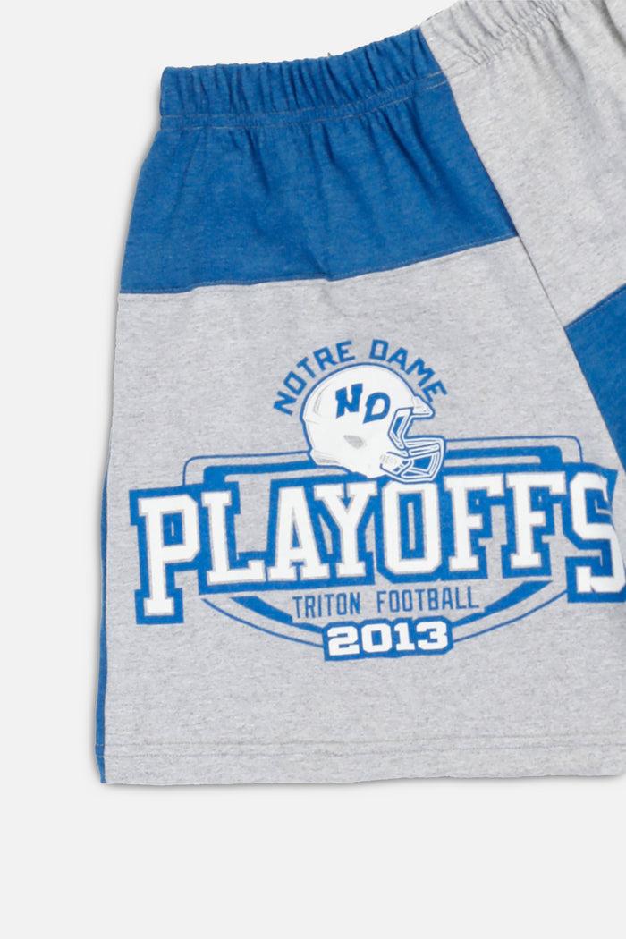 Frankie Unisex Rework Notre Dame Football Tee Shorts - L