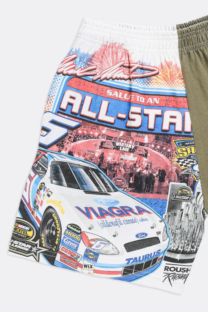 Frankie Unisex Rework Racing Tee Shorts - Women's S Men's XS