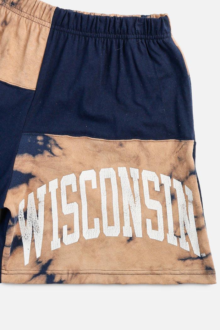 Frankie Unisex Rework Wisconsin Patchwork Tee Shorts - L