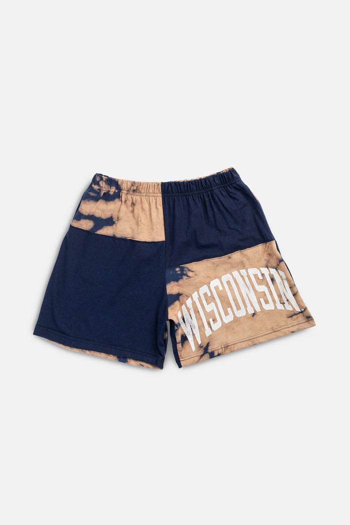 frankie Unisex Rework Wisconsin Patchwork Tee Shorts - L