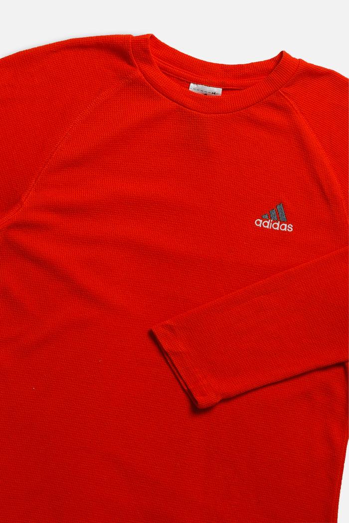 Frankie Vintage Adidas Long Sleeve Waffle Knit Tee - Women's S