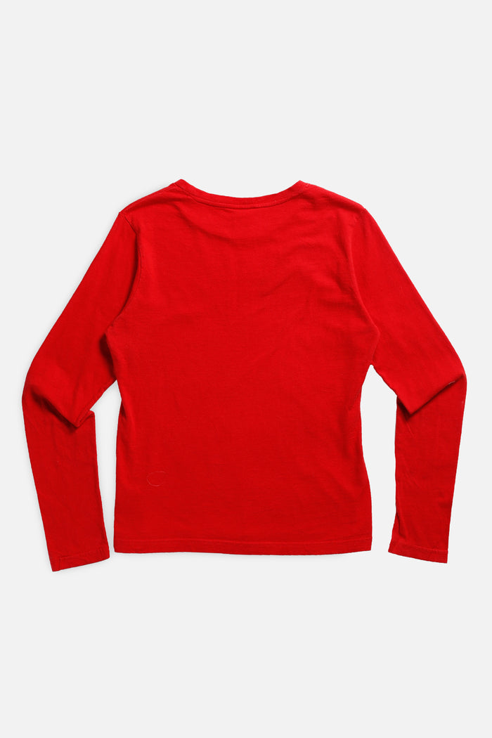 Frankie Vintage Ohio State Varsity Longsleeve Baby Tee - Women's XS