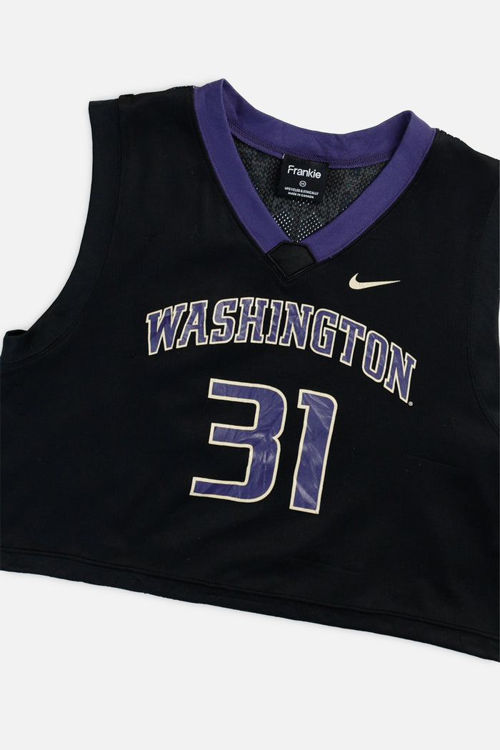 Frankie Vintage Washington Huskies NCAA Basketball Crop Jersey - XS