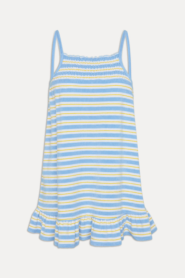 Frankies Bikinis April Striped Babydoll Dress Ashbury Stripe