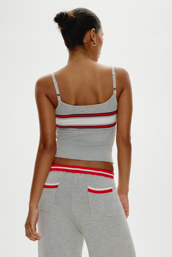 Frankies Bikinis Barrymore Knit Tank Top Mochi Stripe