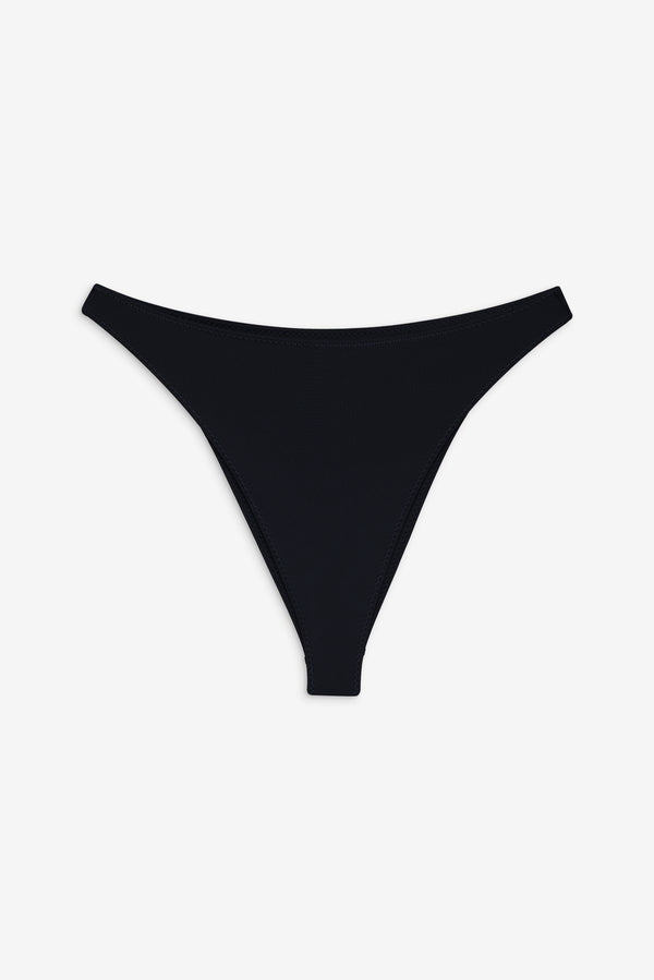 Frankies Bikinis Beck High Waist Bikini Bottom Black