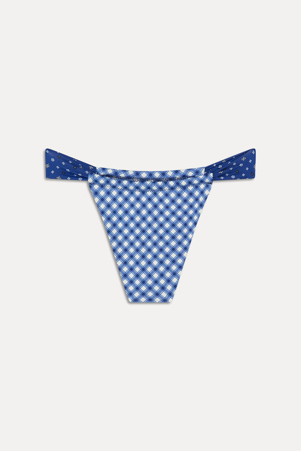 Frankies Bikinis Beckett Micro Bikini Bottom Starry Gingham