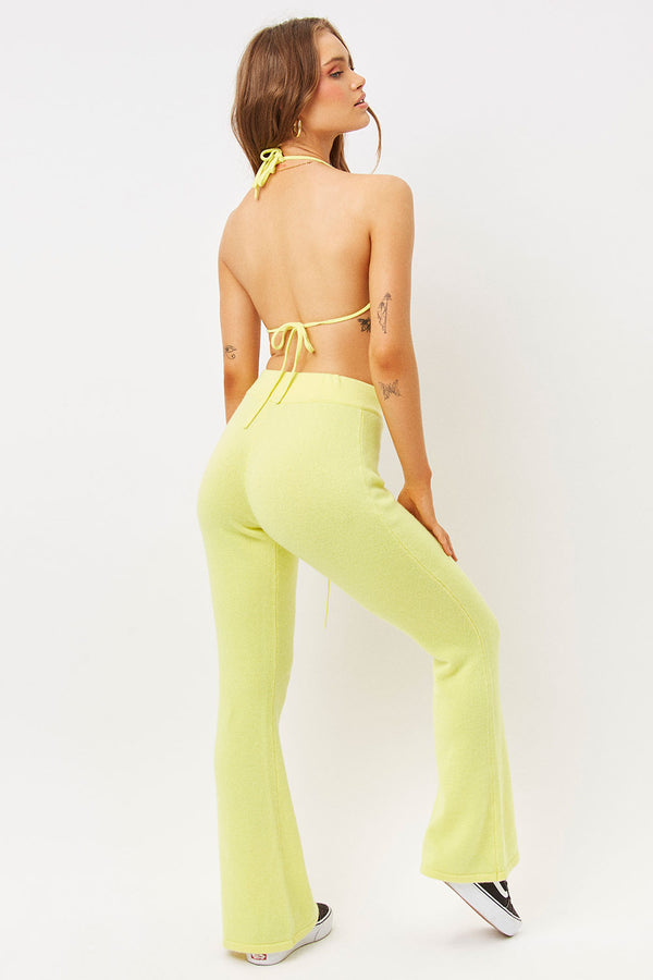 Frankies Bikinis Boardwalk Cashmere Bra Top Citronella