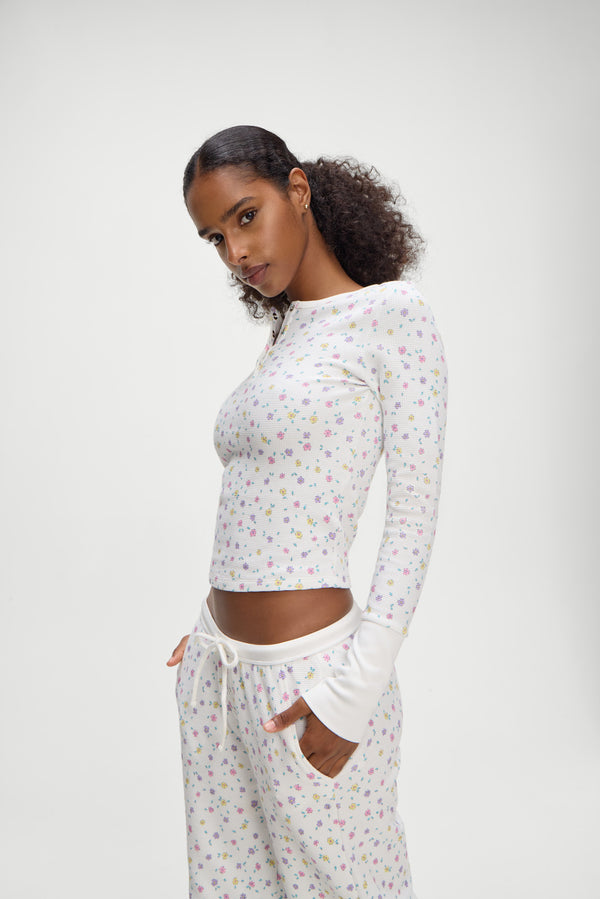 Frankies Bikinis Cabin Thermal Pajama Pants Picnic Blanket