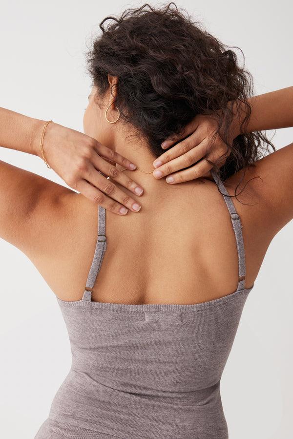 Frankies Bikinis Carmen Lightweight Knit Tank Dark Pearl