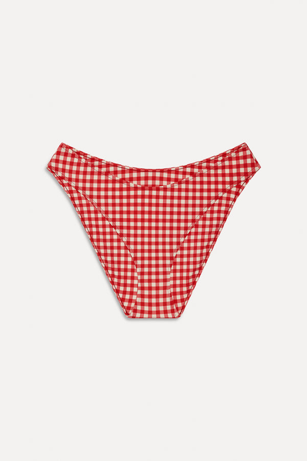 Frankies Bikinis Catalina Full Coverage Bikini Bottom Cherry Picnic