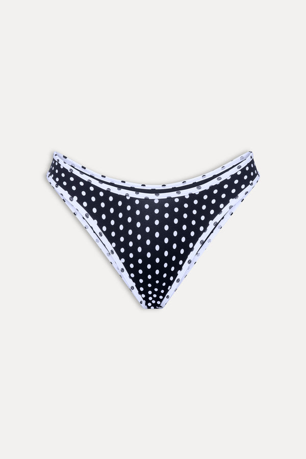 Frankies Bikinis Catalina Full Coverage Bikini Bottom Classic Polka Dot
