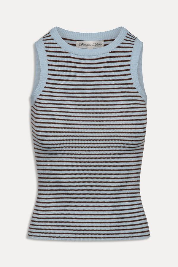 Frankies Bikinis Cuddle Knit Tank Top Montauk Stripe