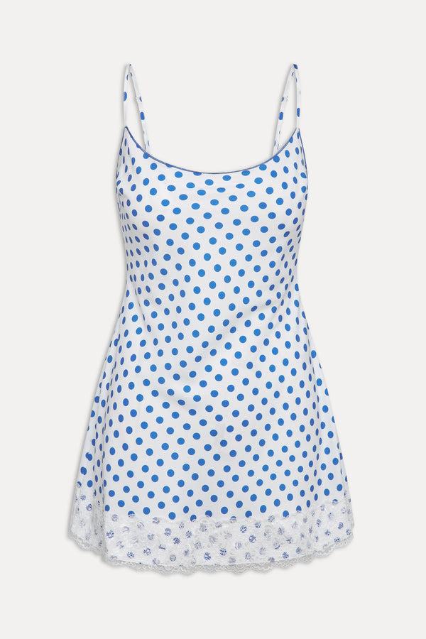 Frankies Bikinis Delaney Polka Dot Mini Dress Delicate Dot