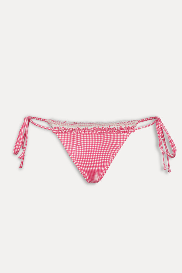 Frankies Bikinis Divine Skimpy String Bikini Bottom Ladybug Gingham