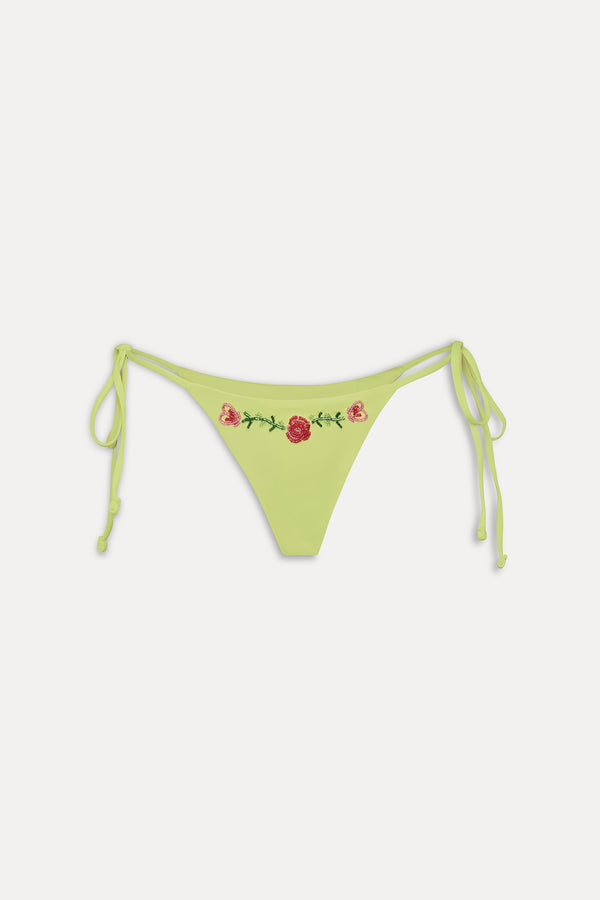 Frankies Bikinis Divine Skimpy String Bikini Bottom Lily Pad