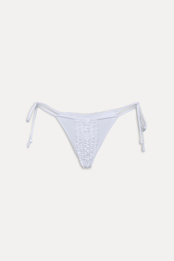 Frankies Bikinis Divine Skimpy String Bikini Bottom Optic White