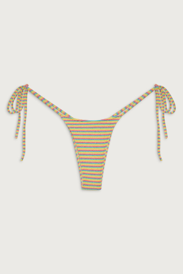 Frankies Bikinis Divine Terry Skimpy Bikini Bottom Lovers Stripe