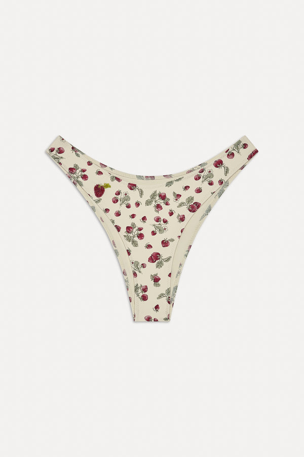 Frankies Bikinis Dove Bikini Bottom Strawberry Field