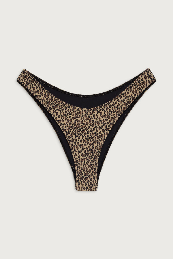 Frankies Bikinis Dove Classic Bikini Bottom Baby Leopard