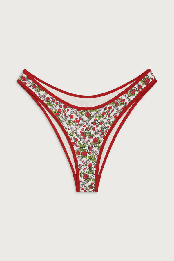 Frankies Bikinis Dove Classic Bikini Bottom Berry In Love