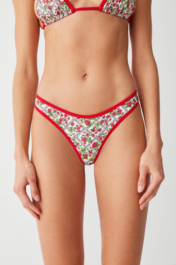 Frankies Bikinis Dove Classic Bikini Bottom Berry In Love