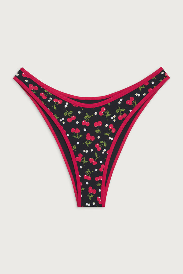 Frankies Bikinis Dove Classic Bikini Bottom Cherry Hearts
